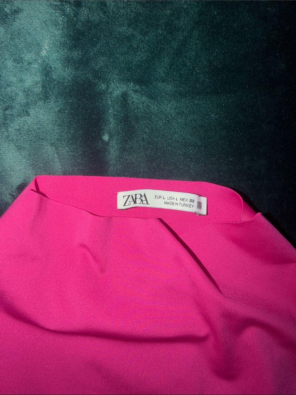 Zara Hot Pink Short Sleeve Bodysuit - Picture 2 of 2